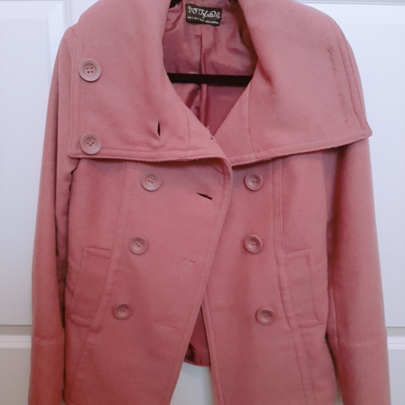 Zara TRF purple wool coat - Picture 1 of 4